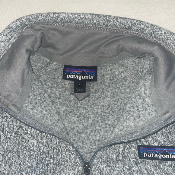 Patagonia Heathered Gray Fleece Quarterzip - Picture 2 of 6